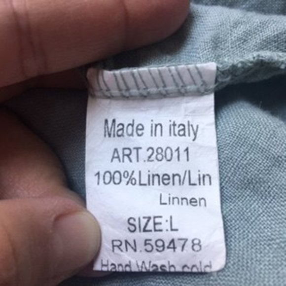 Lungo L'Arno Linen Shift Dress, sz M - Picture 4 of 12